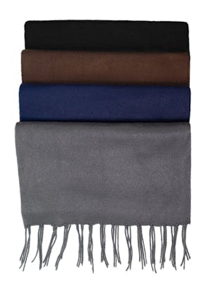 Adult Winter Scarves - Solid Colors, Assorted, Polyester