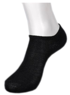 Women's No-Show Socks - Black, Size 9-11