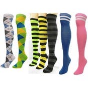 Women's Thigh-High Socks - Size 9-11, Assorted Designs