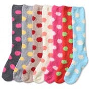 Women's Knee-High Socks - Polka Dot, Size 9-11