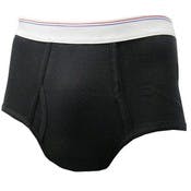 Men's Boxer Briefs - Black, XL, Mid-Rise
