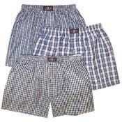 Men's Big 7 Tall Plaid Boxers - Size 4X, Assorted