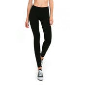 Bulk Women's Zipper Leggings - Black, S/M-L/XL - DollarDays