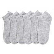 Adult Ankle Socks - Size 9-11, Gray, Lightweight