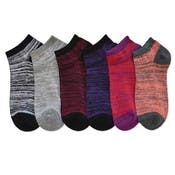 Kids' Low-Cut Socks - 6 Marled Colors, Size 6-8