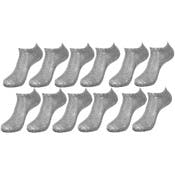 Kids' Low-Cut Socks - Grey, Size 6-8