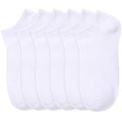 Men's No Show Socks - White, 10-13, 3 Pack