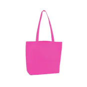 Recycled Shopping Tote - Fuchsia, Non-Woven Material