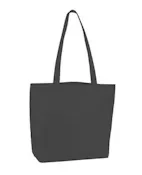 Recycled Shopping Tote - Black, Non-Woven Material