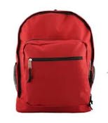 17.5" Classic Multi-Pocket Backpacks - Red