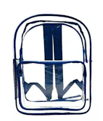 17" Heavy Duty Clear Backpack - Royal Blue