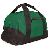 Two-Tone Duffle Bags, Dark Green/Black