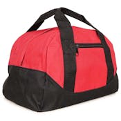 Two-Tone Duffle Bags, Red/Black