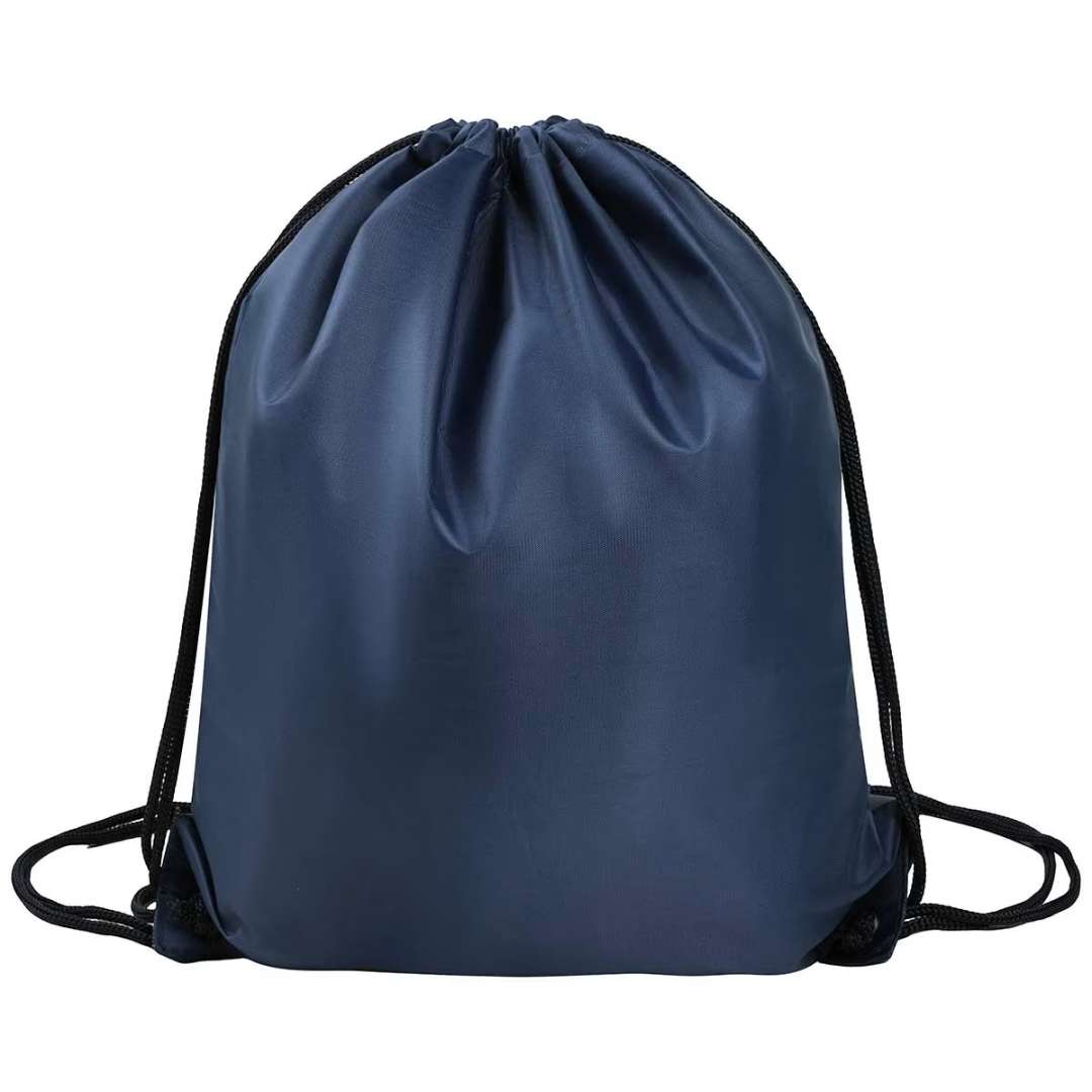 Navy Drawstring Bag, 17"