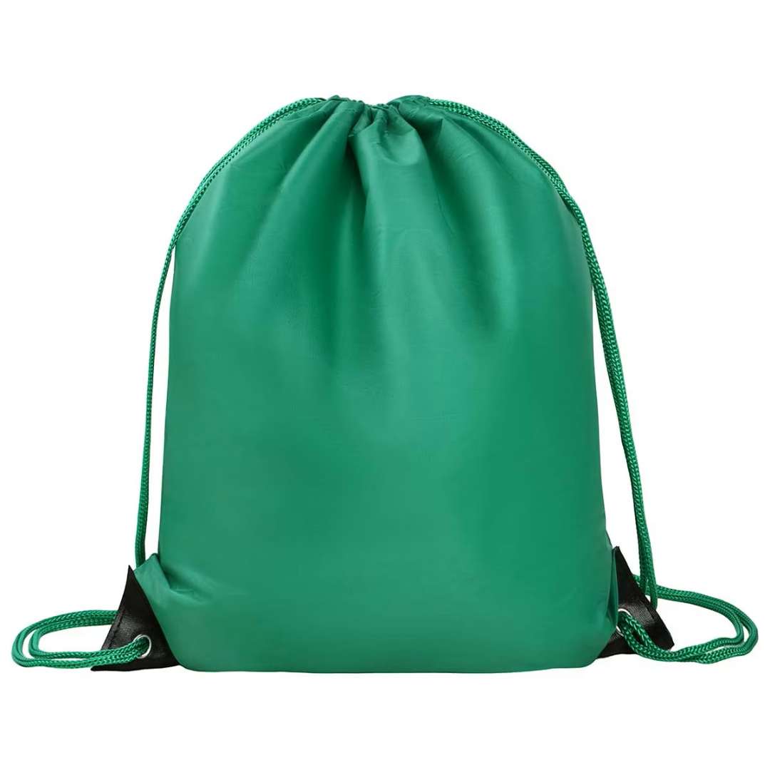 Green Drawstring Bag, 17"