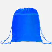 Nylon Drawstring Tote Bags - Royal Blue