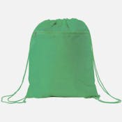 Nylon Drawstring Tote Bags - Dark Green