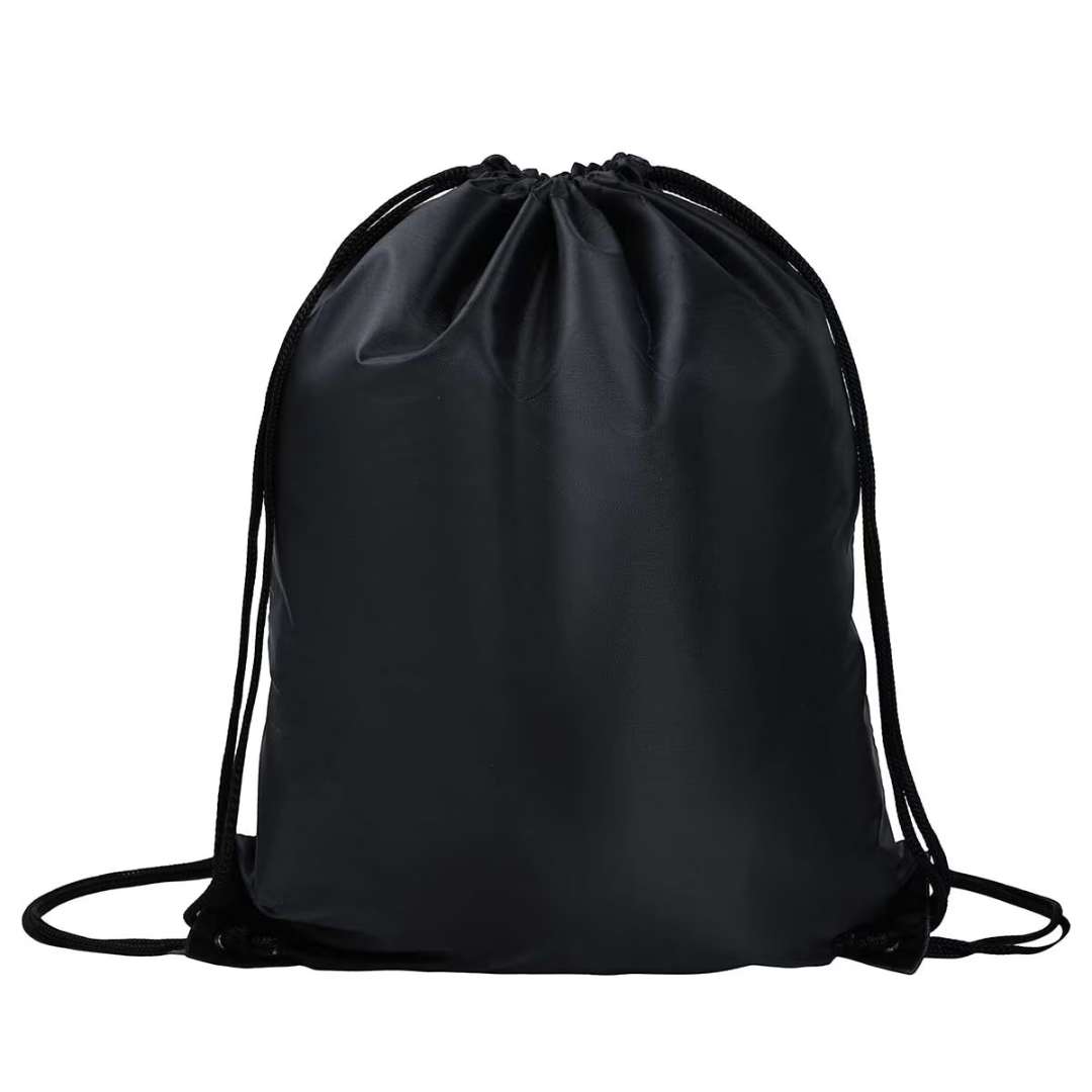 Black Drawstring Bags - 17"