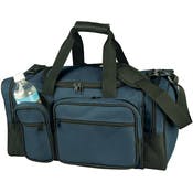 Deluxe Club Sports Duffel Bags - Navy & Black, 19"