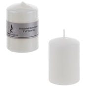 Round Pillar Candles - White, 2" x 3", Unscented