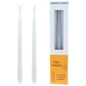10" Taper Candles - White, Unscented, 3 Pack