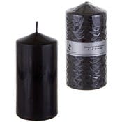 6" Dome Top Candles - Black, Unscented
