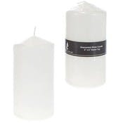 6" Dome Top Candles - White, Unscented