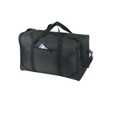 Foldable Travel Duffel Bag - Black