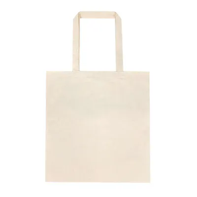 Cotton Canvas Tote Bag - Natural