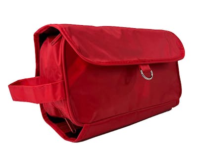 Compact Hanging Toiletry Bags, Red