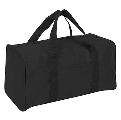 Square Duffel Bags, Black, 15"