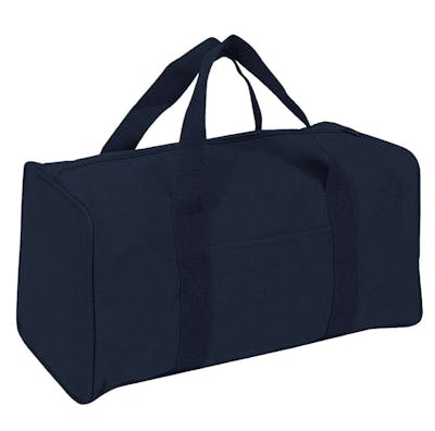 Square Duffel Bags, Navy, 15"