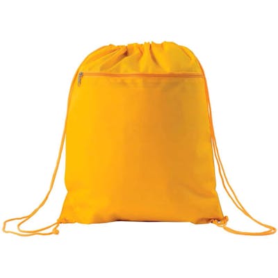 Nylon Drawstring Tote Bags - Yellow