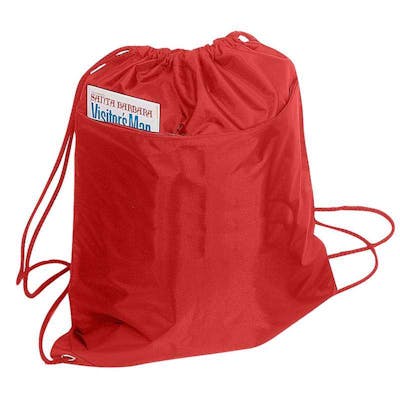 Drawstring Tote Bags - Red