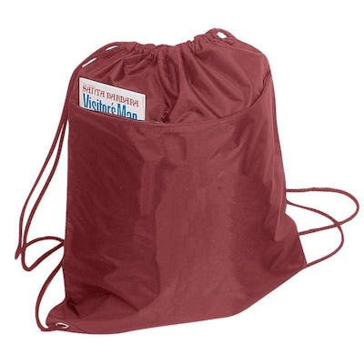 Drawstring Tote Bags - Maroon