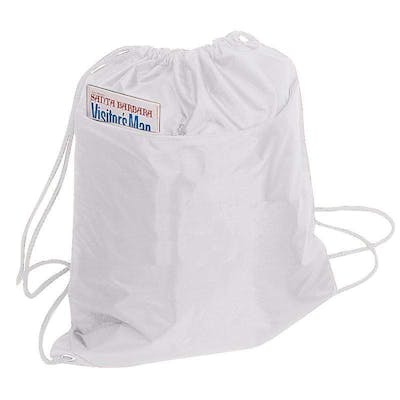 Drawstring Tote Bags - White