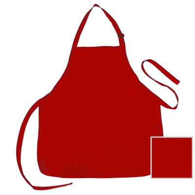 Aprons - Red, 3 Pockets, Poly-Cotton