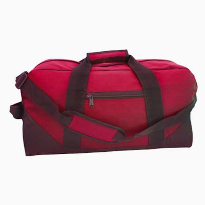21" Duffel Bags - Red with Black