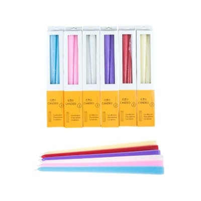 12" Taper Candles - Unscented, 2 Packs, Assorted colors