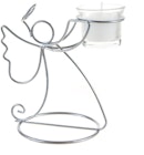 Angel Candle Holder - Matte Sliver image number null