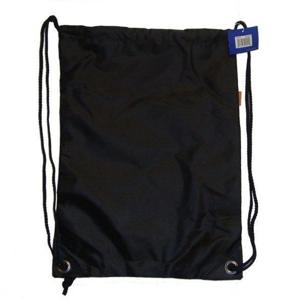 Wholesale 19" Basic Black Drawstring Backpack DollarDays