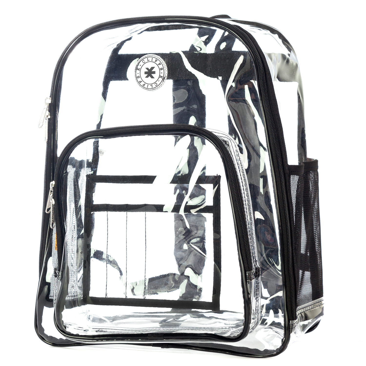 backpack with clear pocket