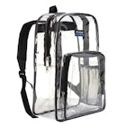 17" Classic Clear Backpacks - Black Trim image number null