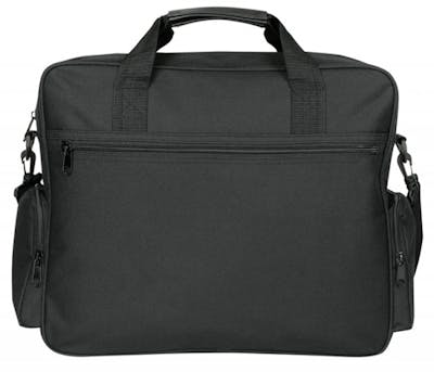 16" Soft-Sided Briefcases - Black, 2 Side Pockets