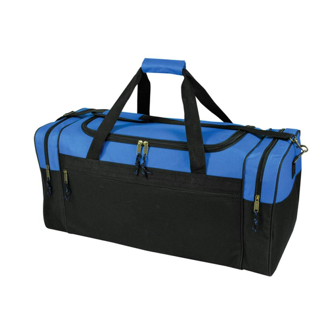 Wholesale Deluxe 26" Duffel Bags Royal Blue & Black DollarDays