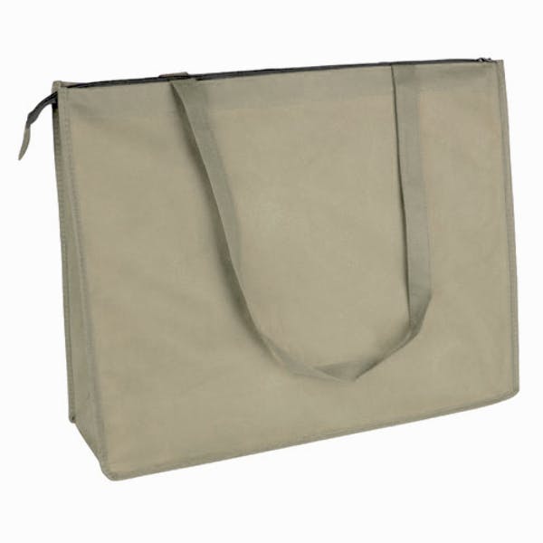 Wholesale Tote Bags, Black, 20" x 16", Zippered