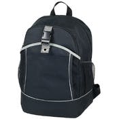 17" Classic Backpacks - Black, Side Mesh Pockets