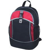 17" Classic Backpacks - Black/Red, Side Mesh Pockets