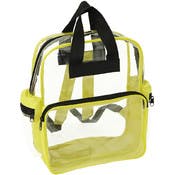 15" Clear Backpacks - Yellow Trim