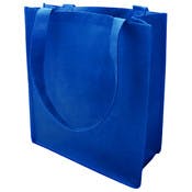 Shopping Totes - Royal Blue, 100G Non-Woven Poly